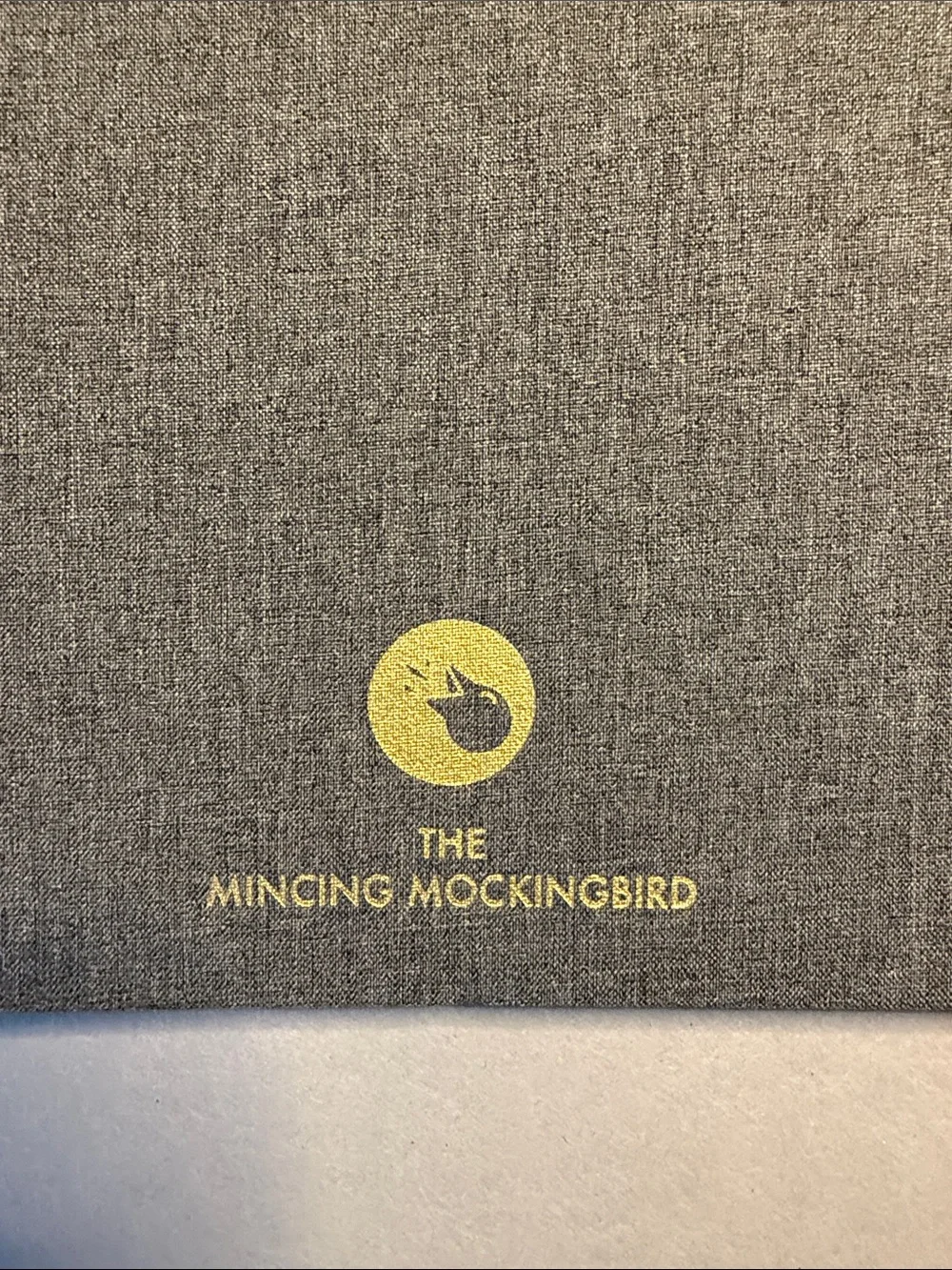 Undated Gray Planner with Gold Foil Text
